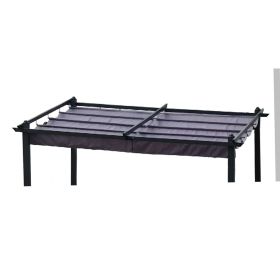 Replacement Canopy Top Fabric for 10x10 Ft Outdoor Patio Retractable Pergola Sunshelter Pergola Canopy