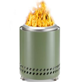 Smokeless Fire Pit, 304 Stainless Steel Tabletop Firepit Wood Pellets Burning Fire Pits for Camping, Bonfire