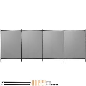 VEVOR Sentry Security Pool Fence 4x48 ft Removable Pool Fence Hole Size 1.1x 3.5 in Pool Fences for In-ground Pools 44 Sleeves Pool Fence DIY by