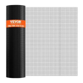 VEVOR Hardware Cloth, 36'' x 50' Galvanized Wire Mesh Roll, 19 Gauge Chicken Wire Fence Roll, Vinyl Coating Metal Wire Mesh for Chicken Coop Barr